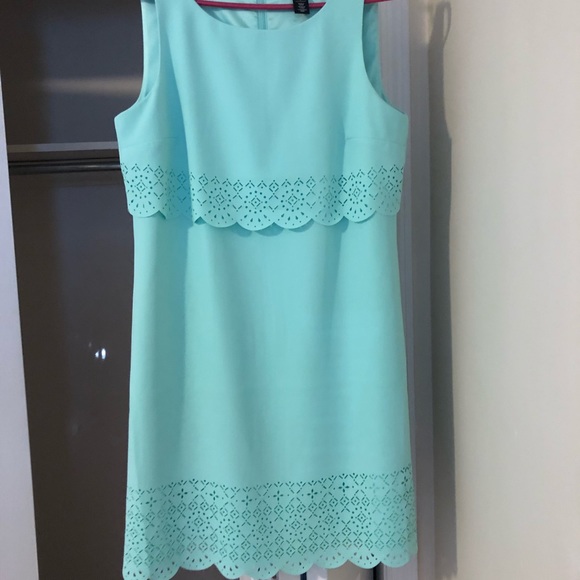 White House Black Market Dresses Mint Green Eyelet Dress Poshmark